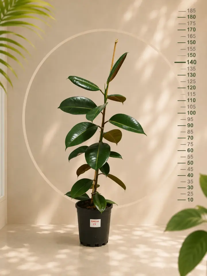 Kauçuk Çiçeği (Ficus elastica) 100-120 cm