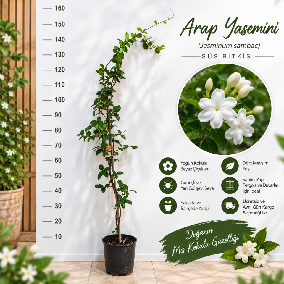 Arap Yasemini (Jasminum sambac)