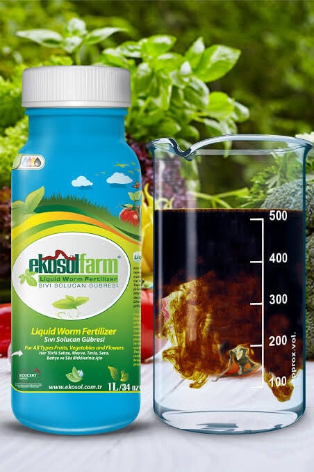 Ekosol Sıvı Formda Organik Solucan Gübresi 1 Litre