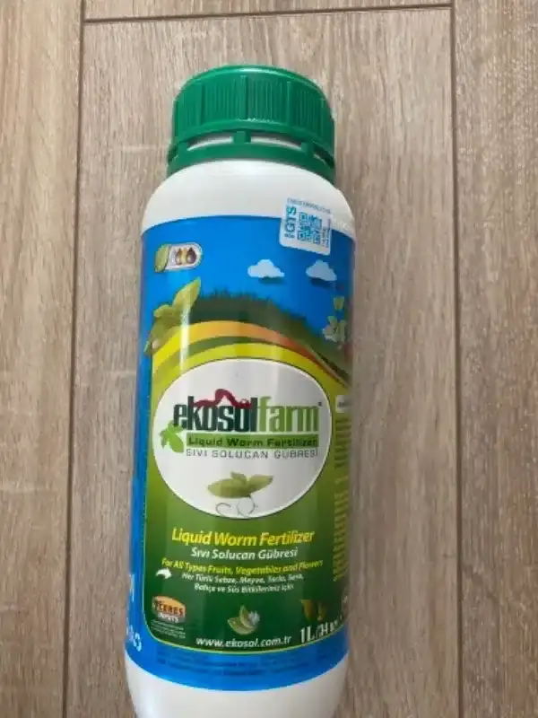 Ekosol Sıvı Formda Organik Solucan Gübresi 1 Litre