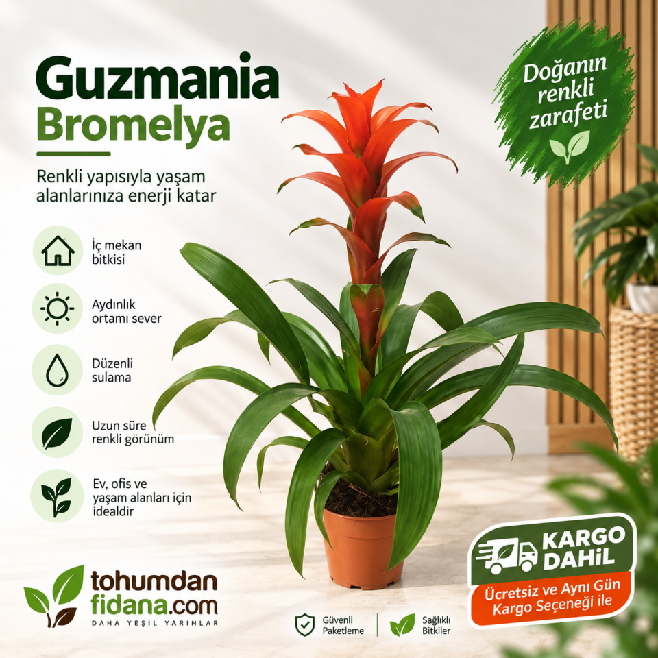 Guzmania Bromelya – İthal