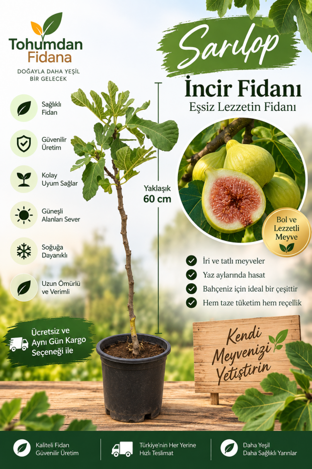 Hachiya Trabzon Hurması Fidanı Tüplü